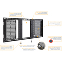 Photo of Chief AS3LDP7 Tempo Configurable Flat Panel Wall Mount System with PDU - 49-86 Inch Screens - 200 Pound Capacity