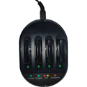 Clear-Com AC70 4-Way Battery Charger for the EQUIP-WH Wireless Intercom Headset - Power Supply Included