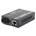 ClearLinks CFU-00101C2 RJ45 to SC Fast Ethernet Media Converter - Single-Mode Fiber - 20km Range w/ SFP