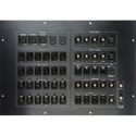 Custom opticalCON Fiber / Video / Intercom / DANTE/ Audio/ Control Panel Truck I/O Panel