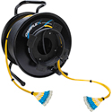 Photo of Camplex TiniFiber 12-Channel LC-Single Mode Armored Tactical Fiber Optic Snake on Reel - 1000 Foot