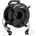 Photo of Camplex QPC QMini HMA Compatible 2-Fiber OM4 Multimode Expanded Beam Fiber Cable on Reel - 328 Foot