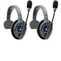 Eartec ETP2S UltraLITE PRO16 Long Range Dual Ch. Full-Duplex Wireless Intercom with 2 Single-Ear Headsets - 2.4 GHz