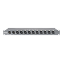 Obsidian Control Systems DMX 10-53 10-Port Rackmount DMX Splitter with Dual Inputs - 5 and 3-Pin XLR DMX Outputs