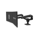 Photo of Ergotron 45-245-224 Mounting Arm Supporting Up to Two Displays- Matte Black - 27in Screen Support/39.90lb Load Capacity