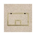 Photo of FSR FL-400-BLP-C Floor Box Cover with 1/4 Inch Brass Carpet Flange / Lift off Door