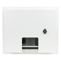 Photo of FSR OWB-500P-FM NEMA-3/3R Outdoor Wall Box with Locking Cover for AV and IT Connections - Flush Mount - White