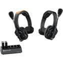 Hollyland Solidcom SE-2S 2-Person Noise Cancelling Headset Intercom System with Lithium Ion Batteries - 2.4 GHz