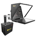 Ikan PT4900S-TK-V2 19-Inch Travel High-Bright Beam Splitter Teleprompter Kit - includes Hard Travel Case with Wheels