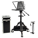 Photo of Ikan PT4900S-V2-PEDESTAL 19-inch High-Bright Beamsplitter SDI Turnkey Teleprompter with Pedestal and Dolly