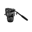 E-Image GH06F 75mm Flat Base Pro Fluid Video Head with 13.2 Pound Payload Capacity