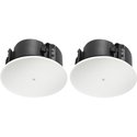 Photo of JBL Control 424LP 4-Inch CRBI-Equipped Two-Way Coaxial Ceiling Loudspeaker with Low-Profile Enclosure - Pair