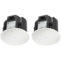 Photo of JBL Control 426C/T-LS 6.5-Inch CRBI-Equipped Two-Way Coaxial Ceiling Loudspeaker for Life Safety Applications - Pair