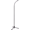 K&M 27500 Microphone Stand with Wired Gooseneck and 3-pin XLR - Black