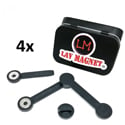 Photo of Lav Magnet LMPP04 Presenter 4-Pack - Garment Mounting Kit with Lav Magnet Single/ Stabilizer Stick and Beltpack Bar