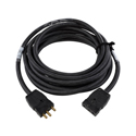 Photo of LEX BE7000-50 12/3 SOOW Extension Cord - 20A 125 VAC Stage Pin Male to 20A Stage Pin Female - 50 Foot - Black