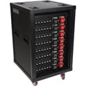 LEX PRMM18Q-2MR8U-X-LV-RB 400 Amp Presidential Rolling PowerRACK with 19-Pin/L21-30/Duplex Receptacles