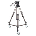 Libec LX10 Studio Professional 2-Stage Aluminum Tripod System with Dolly - Payload 35.0lb