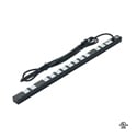 Lowell ACS-1512 32 Inch 12 NEMA 5-15R Outlet 15A Power Strip with Surge Protection and 12 Foot Cord - Black