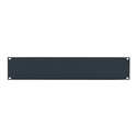 Lowell AP-3CC 3RU Aluminum Blank Panel / Wrinkle-Finish Black / 6 each