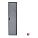 Photo of Lowell LFD-16FV 16RU Fully Vented Steel Front Door for 22-Inch and 23-Inch Wide Racks - Black