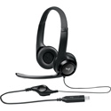 Logitech 981-000014 Padded H390 USB Headset - Stereo - USB - Wired - Over-the-head - Binaural - Noise Cancelling Mic