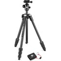 Photo of Manfrotto MKELMII4CMB-BH Element MII Mobile Bluetooth Carbon Fiber Tripod - Black