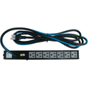 Middle Atlantic PD-715SC-NS 7-Oulet / 15A PD Slim High Density Vertical Power Strip with 10 Foot SignalSAFE Cord