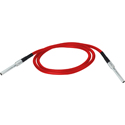 Photo of Canare MCVPC001F Micro Video Patch Cable - 12G-SDI 75 Ohm for Canare 32MCK-ST Patchbay Only - Red - 1 Foot