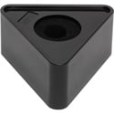 Photo of Connectronics MF-T4BK 4-inch Triangle Mic Flag Blank- Glossy Black