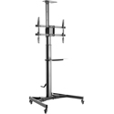 Mount-It Pro MI-20320 Height-Adjustable AV Cart with Hand Crank and Rotating Mount - 110lb Weight Capacity