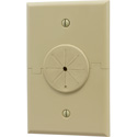 Single Gang Splitport Plus Cable Pass Through Plate with Grommet - Ivory