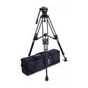 Miller 4166 CXV14 Sprinter II 2-Stage Alloy Tripod & Mid-Level Spreader with Pan Handle/Feet/Softcase