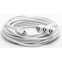 Photo of Milspec D15613025 ProPower Tri-Tap Cordset 12/3 AC Extension Cord - White - 25 Foot