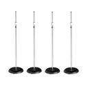 Photo of Atlas MS-10C All-Purpose 35-Inch - 63-Inch Chrome Mic Stand - 4-Pack