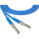 Photo of Laird MVP-MVP-BE24 Canare L-4CFB Mid-Size Mini-WECO Equivalent Video Patch Plug Male to Male Patch Cable - 2 Foot Blue