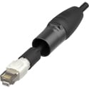 NEUTRIK NE8MXR-B-TOP etherCON CAT5/CAT6A TOP RJ45 Carrier Cable Connector w/ Retractable Shell - Black - Requires RJ45