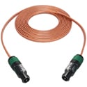 Photo of Sescom 12AWG Neutrik NL4FXX-W-S 4-Pole speakON to 4-Pole speakON 2 Conductor Speaker Cable - 75 Foot