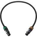 Photo of Sescom 12AWG Neutrik NL4FXX-W-S 4-Pole speakON to NL2FXX-W-S 2-Pole speakON Speaker Cable - 6 Foot