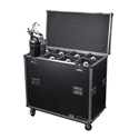 Odyssey FZLEKO8W Leko Lite Lighting Fixture Flight Case with Casters - Holds up to 8 Leko Lite Lighting Fixtures