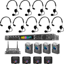 Photo of RTS OMS OMNEO/ROAMEO Digital Wireless/Wired Partyline Intercom Package - Base/Beltpacks/Headsets/Access Point