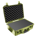 Pelican 1500NF Protector Case with No Foam - Green