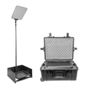 Prompter People PRO-SP15S-CARB_KIT Stagepro Teleprompter w/ 15in Monitor and Case - 65/35 Glass - Carbon Fiber Poles