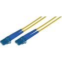 Photo of 100-Meter 9u/125u Plenum Fiber Optic Patch Cable Single Mode Duplex LC to LC - Yellow