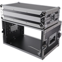 Photo of ProX X-6UE 6RU Deluxe 14 Inch Deep / 19 Inch Width Amp Effects ATA-300 Style Rack Flight Hard Case - Black