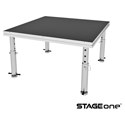 ProX XSU-4X4 STAGEOne 4-Foot Aluminum Portable Stage with Telescoping Legs - 16 to 22 Inch Platform Height