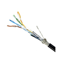 Quabbin 5730 DataMax Extreme Ethernet Cat 5e 26 AWG 4-Pair Shielded PUR Cable - Black - 1000 Foot