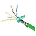 Quabbin 5937 DataMax Extreme Profinet Cat 6/6a Hi Flex AWM 2463 24 AWG 4-Pair Shielded TPE Cable - Lime Green - 1000 Ft