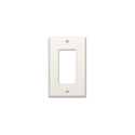Photo of RDL CP-1 Decora-Style Single Steel Cover Plate with Mounting Hardware - White