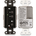 Photo of RDL DB-NLC1 Dante Network Level Remote Volume Control Wall Plate with LEDs - Black